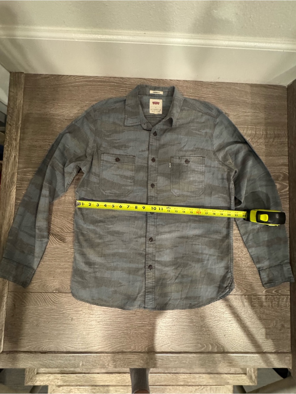 Levi's Gray Blue Casual‎ Button-Down Shirt